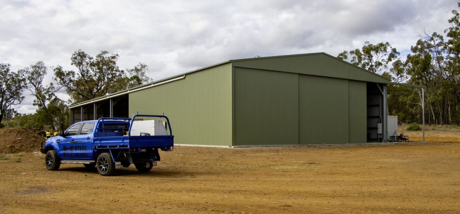 Farm shed with sliding doors, Warwick