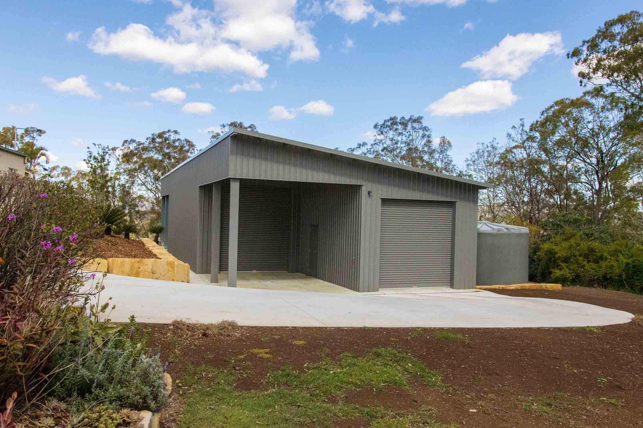 Custom skillion shed, Toowoomba