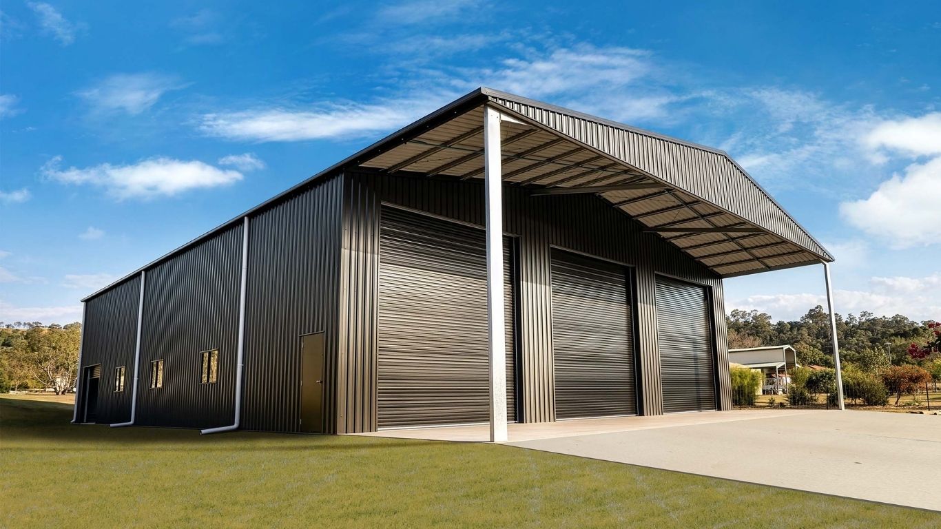 Steel garage and acreage shed built by R&F